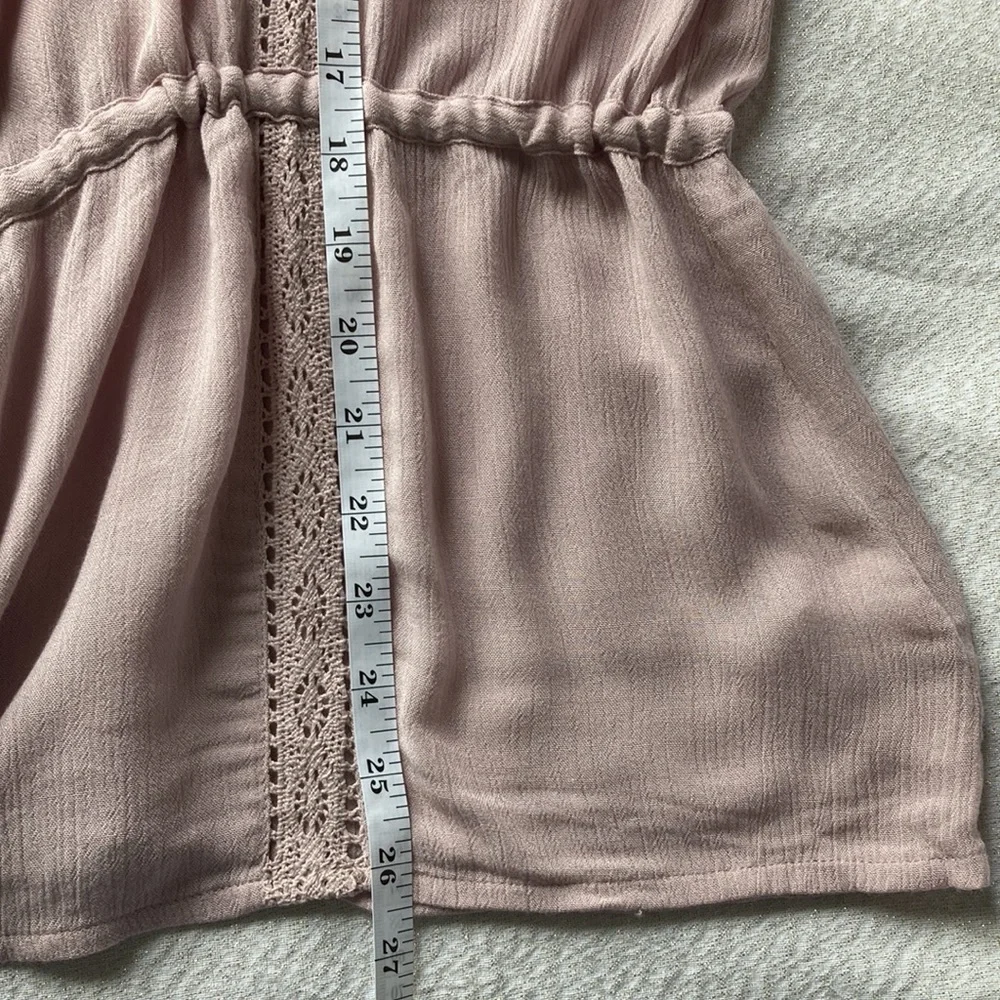 O’Neill Dusty rose button down top /blouse size XL - Picture 9 of 10